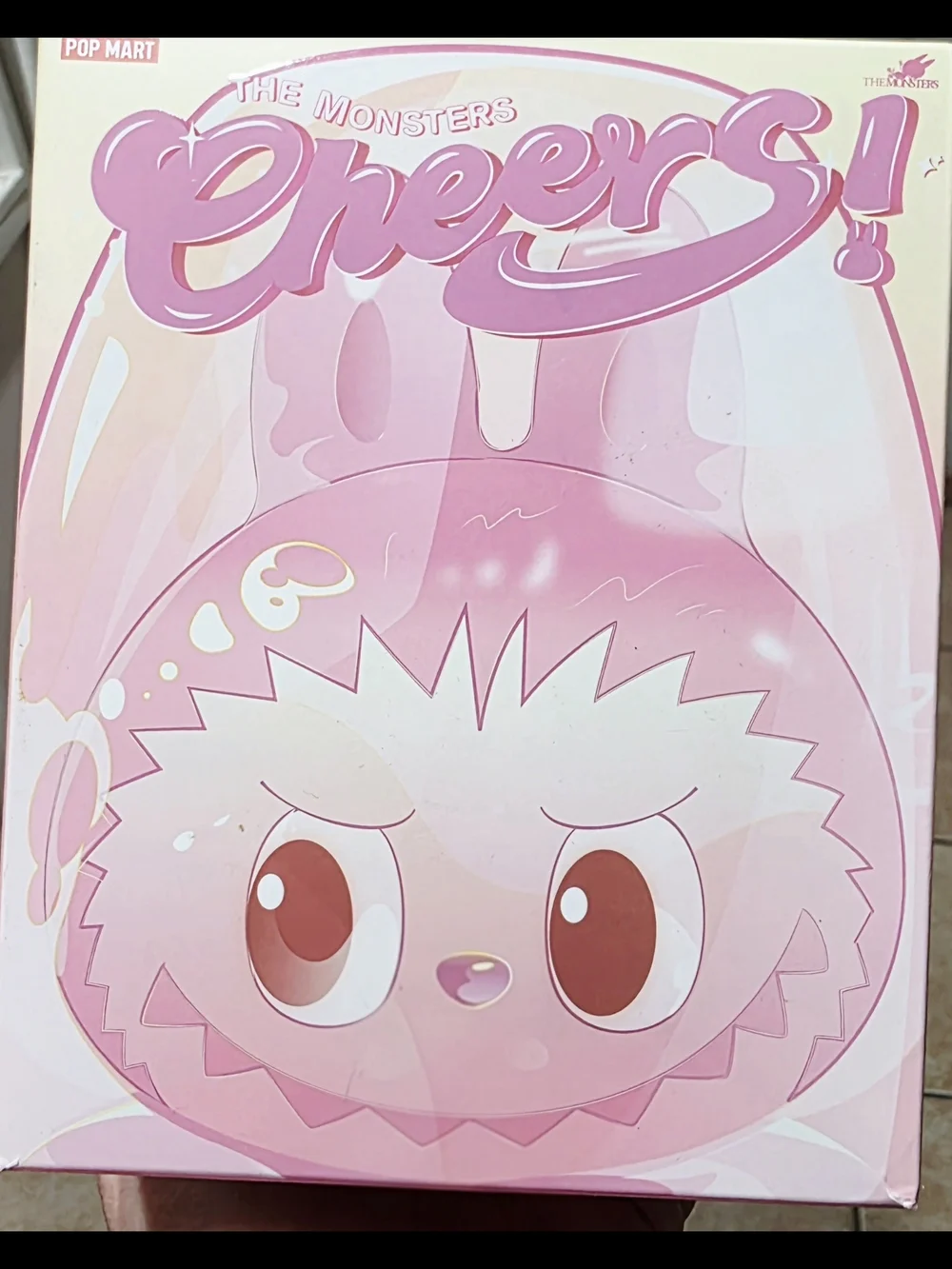 POP MART THE MONSTERS-CHEERS! Pink Clear Bunny Cup (ROMANCE) Collectible Box